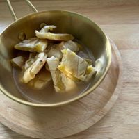 Banana with gravy palm sugar sauce at Amber Food & Desserts in Koh Samui