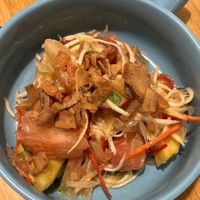 Pomelo and pineapple salad with toasted coconut at Nữ Eatery in Hoi An