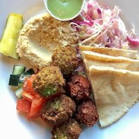 Stoplight Platter at Foxy Falafel in St Paul