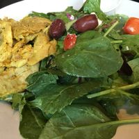 Greek Salad w/ Chicken Shawarma at Foxy Falafel in St Paul