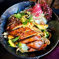 Udon with crispy duck at IV in Berlin