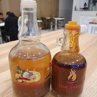 Condiments #Veganuary at Koshary El Tahir in London