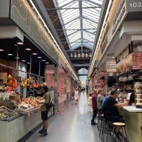 Interior  at Mercat de Sant Antoni in Barcelona