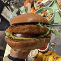 Chicken burger at Katzentempel - Bremen in Bremen