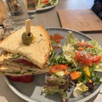 Vegan morzarella sandwich   at Katzentempel - Bremen in Bremen