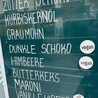 menu  at Eis Greissler in Vienna