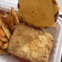 Deep fried tofu burger   at Original Patty Men in Birmingham