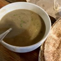 Lentil soup with pita breadd  at Pita Kabob in Visalia