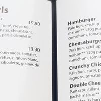 Menu at Pizza'Fun in Neuchatel