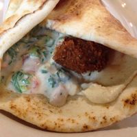falafel wrap at Lawrence's Cafe in Decatur