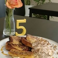 Brunch served in the café Thursday to Sunday (french toast pictured) at Rise Bakehouse in Stockton On Tees