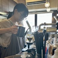 Barista   at Cafe Kuromimi Lapin in Tokyo