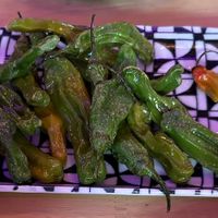 Shishito peppers  at Rural Ramen Bar in San Francisco
