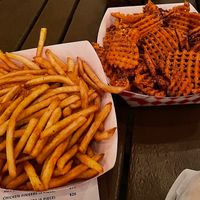 Fries and sweet potato fries   at The Springs Resort & Spa in Pagosa Springs