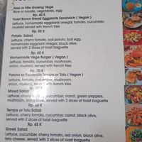 I asked for tempe with nasi goreng, no egg at Secret Cafe in Nusa Dua