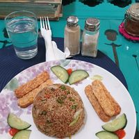 Nasi goreng with Tempe. No egg at Secret Cafe in Nusa Dua