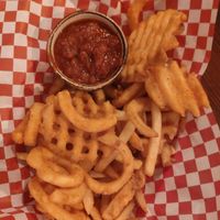 Mixed fries basket #Veganuary at Third Coast Pizza in Prague