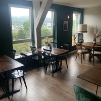 The inside with a view  at Damals Hinterm Mond in Marburg