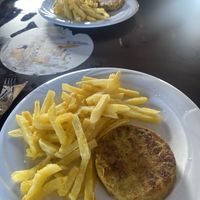 Curry Burger  at A Catriña in O Pedrouzo