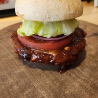 Teriyaki burger at Box Burger - Yumoto in Hakone