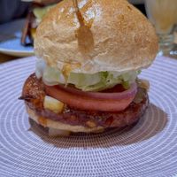 (Vegetarian) teriyaki burger  at Box Burger - Yumoto in Hakone