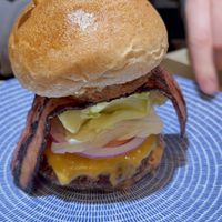 Hakone burger (not vegetarian)   at Box Burger - Yumoto in Hakone