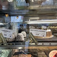 Vegan cakes  at Robert's Coffee in Oulu