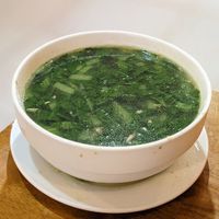 Vegan Mustard Plant Soup  at Hong Hoai's Restaurant in Hanoi