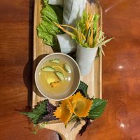 Fresh rolls   at Hong Hoai's Restaurant in Hanoi