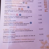 Menú at Flamenkana in Jerez