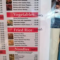 Menu at China Express in Tremonton