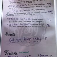 Menu on 9/2/23  at Edgy Vegy in Buffalo