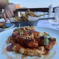 Cauliflower steak 🌱🍴  at Exantas Bar Restaurant  in Skiathos