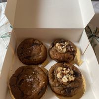 Dark choc and sea salt, and dark choc and hazelnut  at Mazira Patisserie  in Antibes