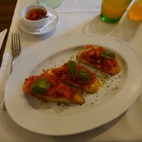 Bruschetta at La Famiglia in Tatranska Lomnica
