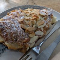 Almond Croissant at Three of Cups in Glasgow
