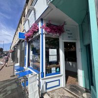 It’s sunny in Scotland!   at Nixos Greek Street Food in Edinburgh