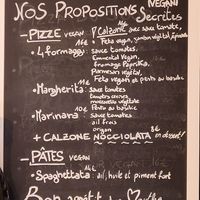 More vegan choices on the Blackbox. at Martha Pizze Amore in Paris