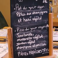 Vegan choices of the day. at Martha Pizze Amore in Paris