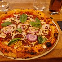 Pizza rustica vegan at Martha Pizze Amore in Paris