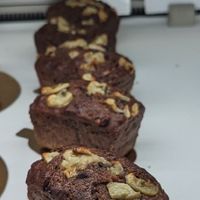 Vegan banana bread at Qraftwerk in Grindelwald