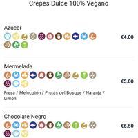 Vegan crêpes  at La Crepe Bretonne in Barcelona
