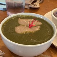 Luau soup with poi gravy  at Sweet Cane Cafe in Hilo