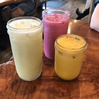 Smoothies and juices  at Sweet Cane Cafe in Hilo