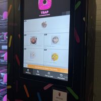 Touch screen menu  at The Donut Trap in St Paul