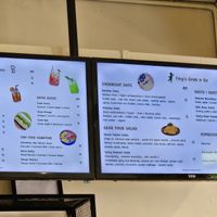 Part of the menu at Tiny Food Cafe in Kuala Lumpur