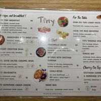 Jan 2024 Menu  at Tiny Food Cafe in Kuala Lumpur