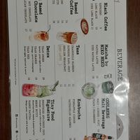 Drinks menu at Tiny Food Cafe in Kuala Lumpur