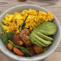 Lydia’s breakfast bowl with tofu   at Crumbs Breakfast & Lunch in Danville