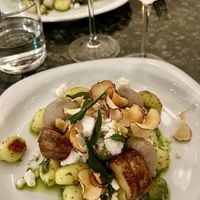 Jerusalem artichoke gnocchi   at Kirsikka in Helsinki